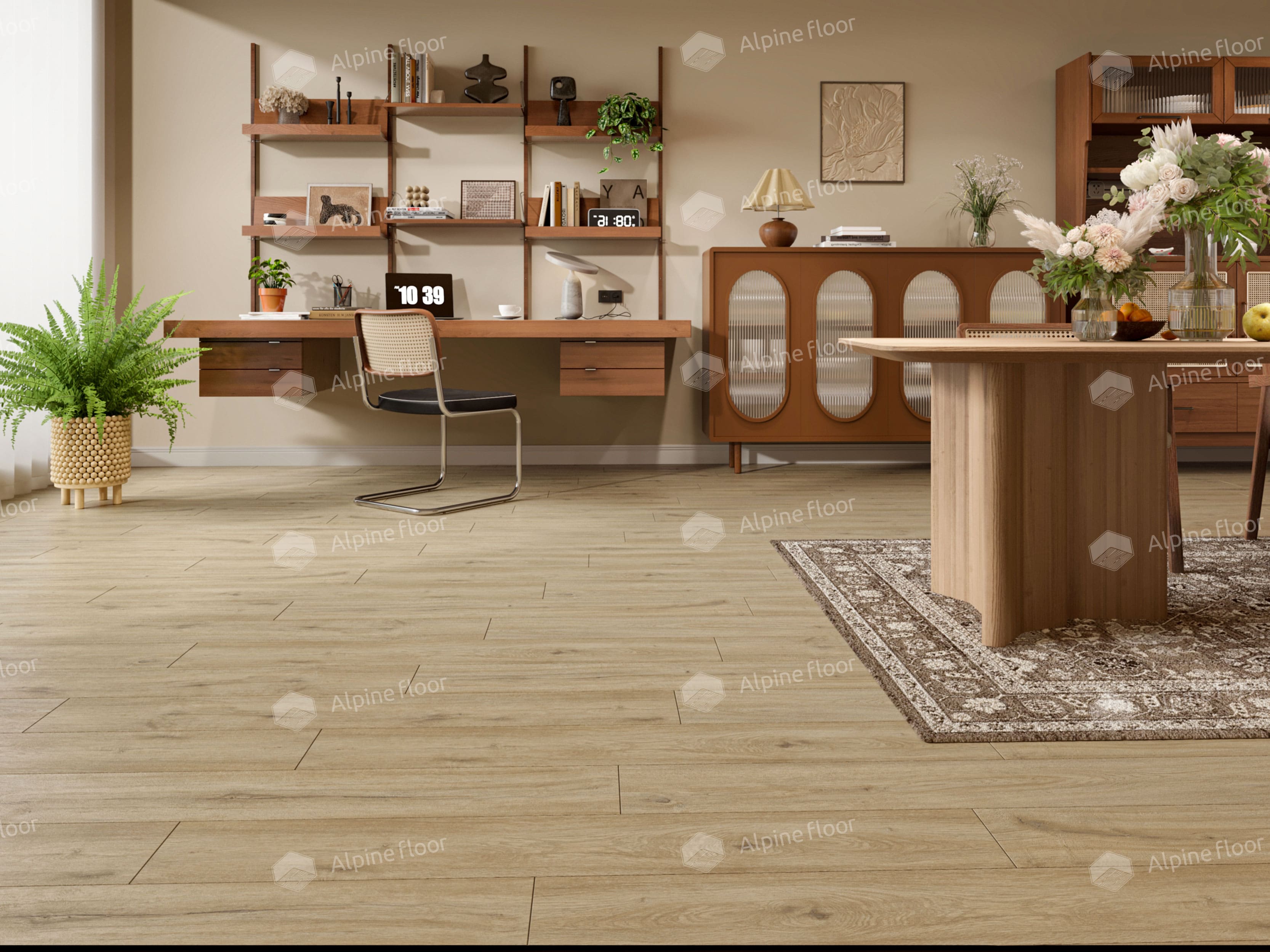 Замковый виниловый пол Alpine Floor Solo ЕСО 14-1001 Анданте, упаковка 2.23 м2